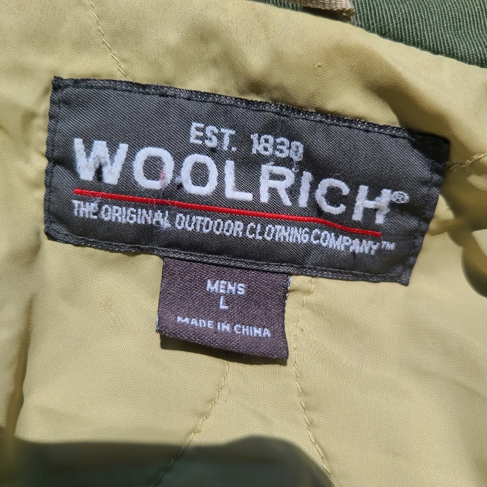 Woolrich Khaki Long Snap Button Jacket - image 5
